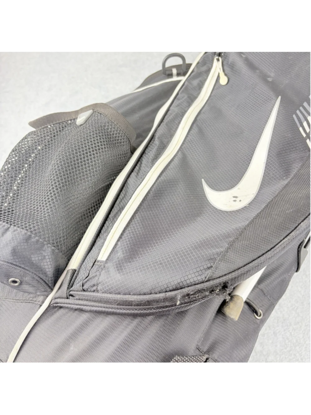NIKE Xtreme Sport IV Golf Stand Carry Bag Black White 8-Way Dual Strap